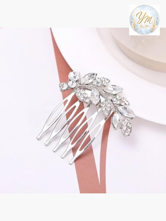 8 Pack Leaf Hair Side Combs Bridal Metal Decorative Hair Clips French Twist main image 5